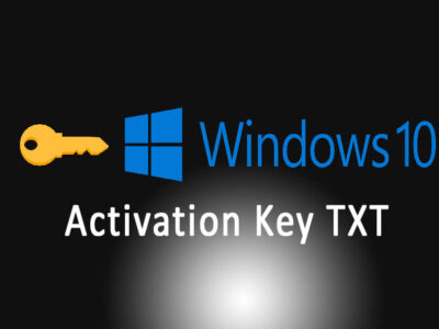 Download Windows 10 Activation Key TXT