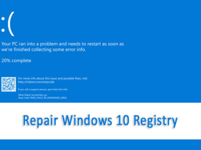 How to Repair Corrupt Registry on Windows 10?