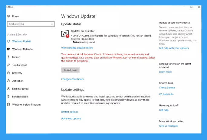 update Windows OS
