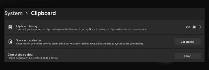 Clean Clipboard on Windows 11