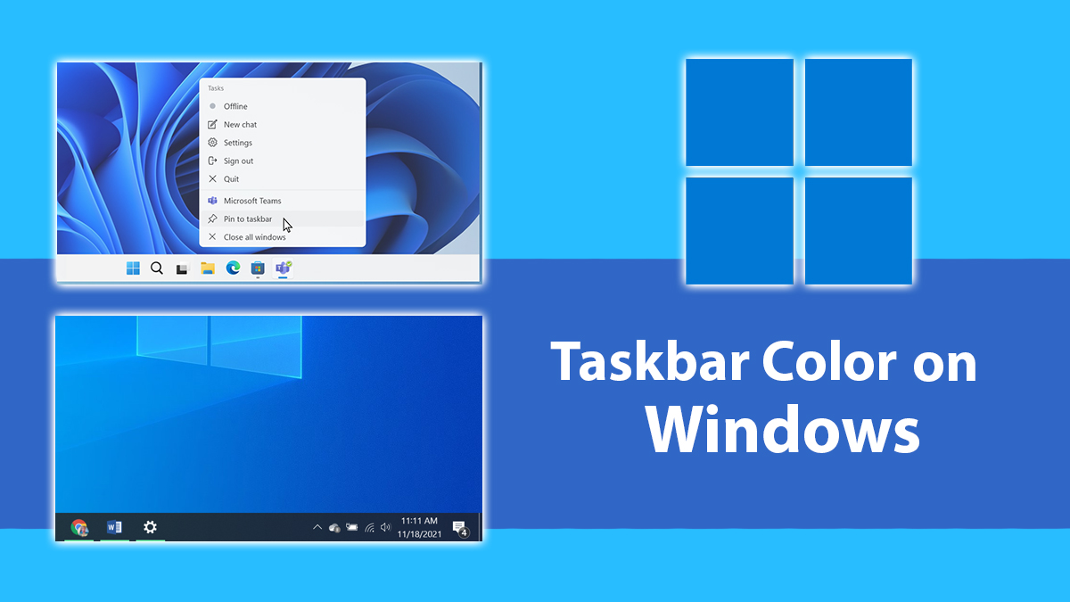 How to Change Taskbar Color on Windows 10 & 11?