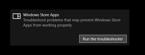 troubleshoot Windows Store Apps