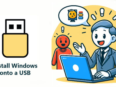How To Install Windows onto a USB?