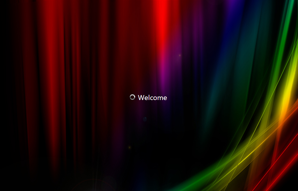 Welcome screen